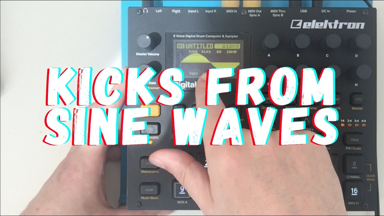 Creating a Kick from a Sinewave Quick & Dirty Digitakt Tutorial.