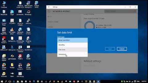 How to Set Internet Data Usage Limit in Windows 10