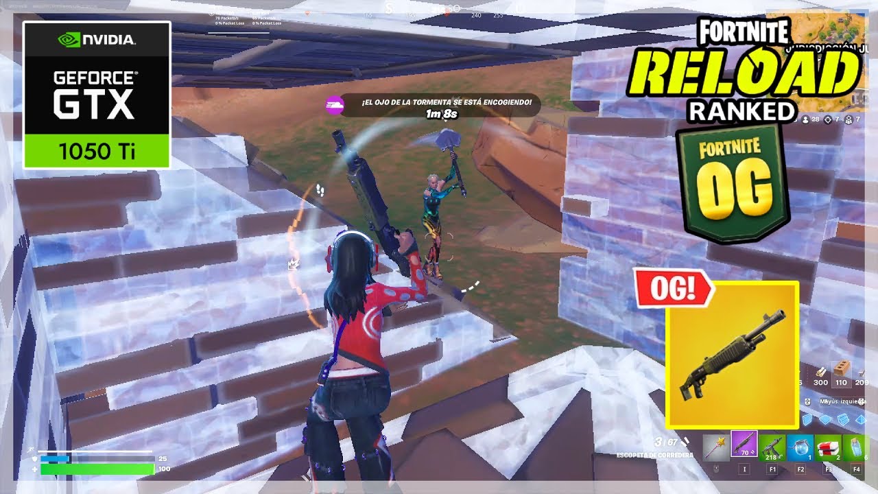 Fortnite Reload | Ranked Solo vs Squad | [GTX 1050 Ti] 144 Hz Gameplay 🔥