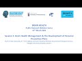 Brain Health Management & The Development of Personal Prevention Plans