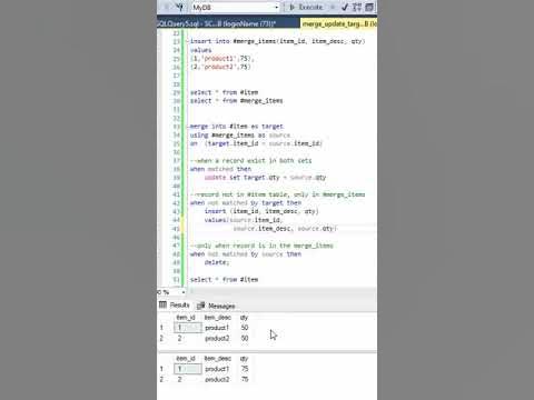 SQL Server Merge Command (Insert, Update, Delete in one statement) # ...