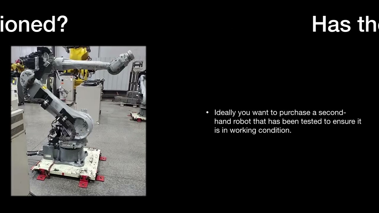 Questions to Ask When Buying a Second Hand Robot - Robots Done Right