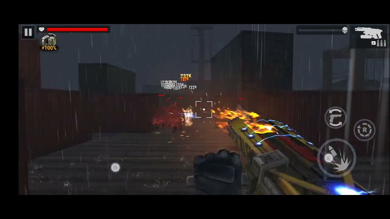 Zombie Fire 3D: Mission 409 HARBOUR Zombies with Chain Saw Launcher 