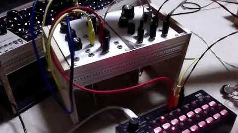 DIY Eurorack Modular Minimoog VCF demo part2 モジュラーシンセ 自作