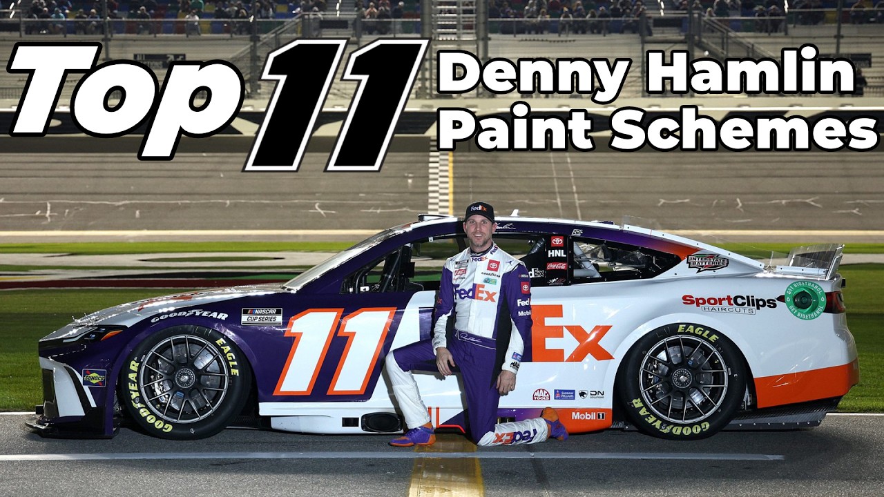 Top 11 Denny Hamlin Paint Schemes