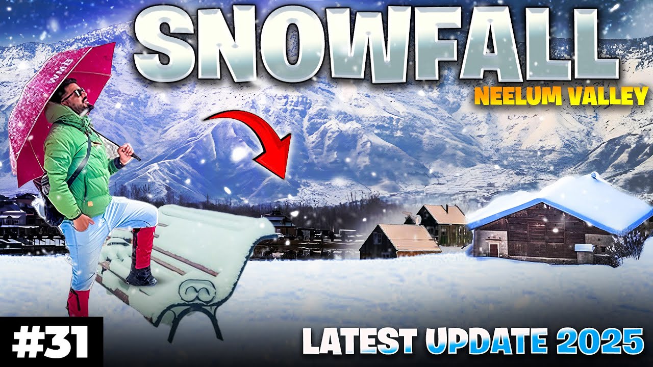 LIVE Snowfall in Arang Kel Neelum Valley | Winter Bike Tour To Azad Kashmir | Story 31 Ammar Biker