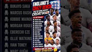 🚨 England’s INSANE Bench vs Croatia! 🤯🏴 Who Should Have Started?