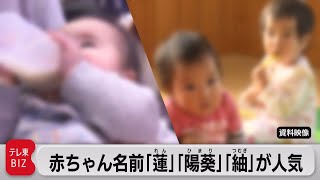 赤ちゃんの名前　男の子は「蓮」が４年連続最多　女の子は「陽葵」「紬」が人気（2021年11月2日）