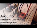 Arduino samd21 default vs custom pwm frequency