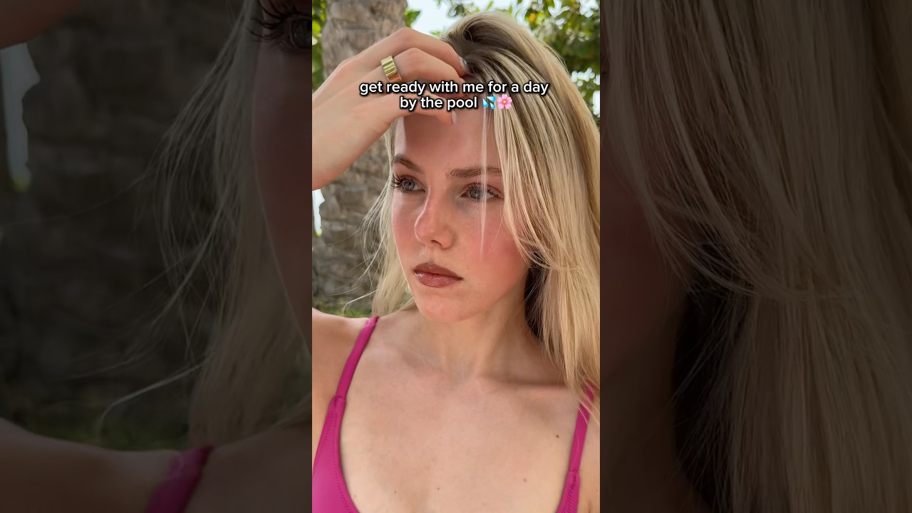 SWIMMING POOL MAKEUP ROUTINE💦🌸 