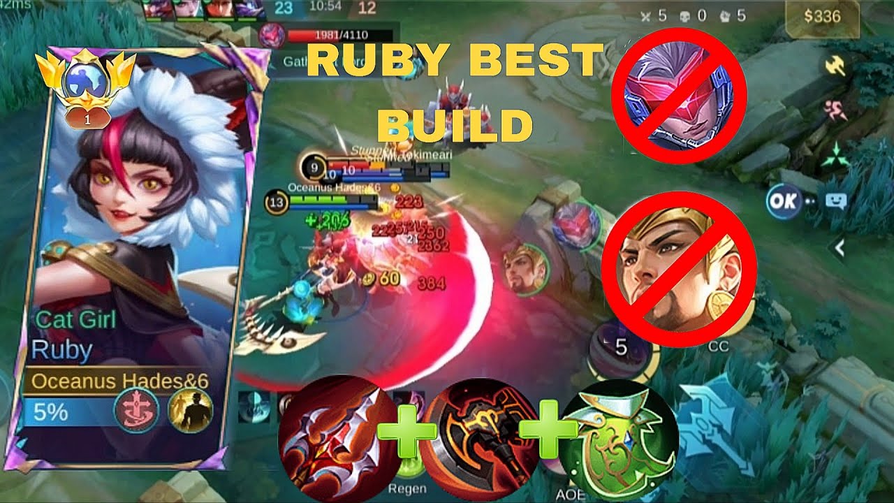 Ruby best build //mobile legends game play//ruby game play ruby best build 2025🥰👍 💯