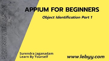 Appium Object identification concept Part 1 | How to identify object properties in Appium