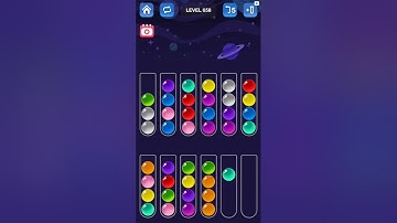 Ball Sort Master Game Level - 657 Without Boosters | Puzzle Game | #entertainment #puzzle #game