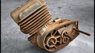 RESTORING SOVIET MINSK CAR ENGINES | MINSK 125CC 1993 FULL