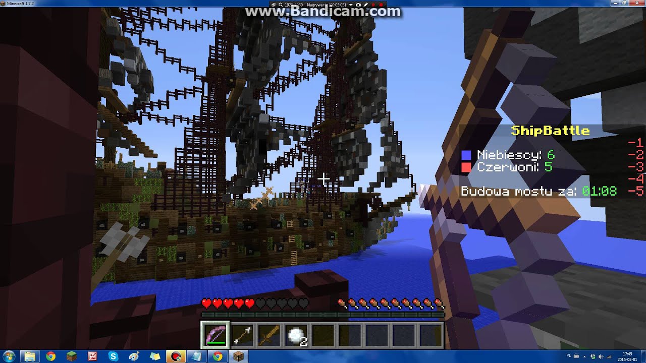 minecraft ship battle 1# bez micro - YouTube