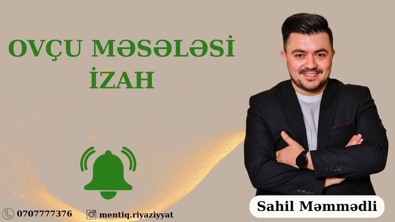 OVÇU MƏSƏLƏSİ (magistratura 2024 qəbul) ll izah