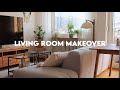 Cozy Living Room Makeover | diy rental-friendly board and batten
