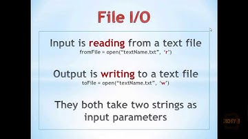 Python Tutorial 12.0 - File Input Output