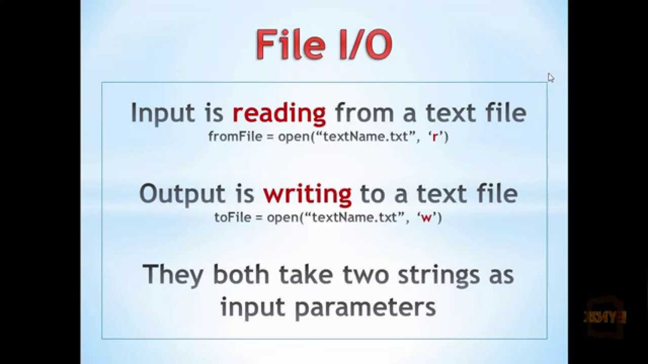 Input file text