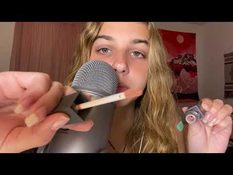 ASMR doing your makeup role play PART 2 🌸 tapping, lipgloss sounds, personal attention