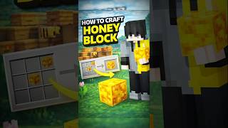 HOW TO CRAFT MINECRAFT HONEY 🍯 BLOCK 🧱 #minecraft # YOU TUBE