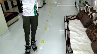 Famous FORWARD HEEL HEEL SNAKE - INLINE FREESTYLE SKATING. LEVEL-2 TRICK. SLALOM. Wealth