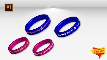 3D Wristbands Design | How to make wristbands design in Adobe Illustrator CC | Illustrator Tutorial