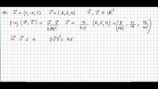 Linear Algebra 38, Vector Projection, examples