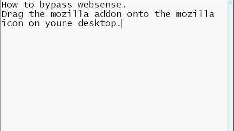 How to Bypass Websense