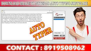 Auto Typing Software For Notepad Plus .WRT Data Entry Work