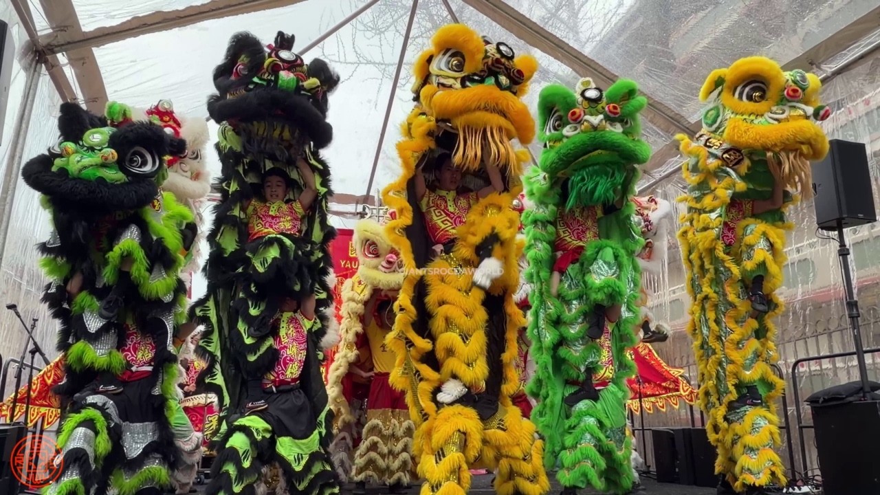 美國柔功門 Yau Kung Moon USA Lion Dance Scroll Routine Chinese New Year 2026, Year of the Fire Horse