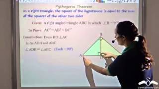 Pythagoras Theorem Explanation | Class 9 | CBSE | NCERT | ICSE