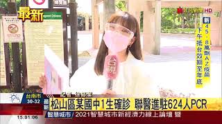 松山區民生國中1學生確診 北市聯醫進駐624人PCR｜2021-09-10