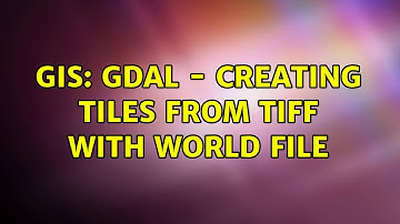 GIS: GDAL - creating tiles from TIFF with world file