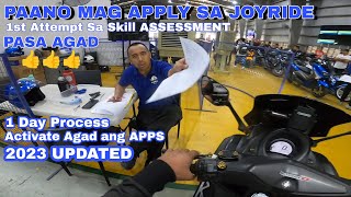 JOYRIDE 1 DAY PROCESS | PAANO MAG APPLY SA JOYRIDE | 1ST ATTEMPT SA SKILL ASSESSMENT PASA AGAD