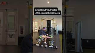 Multiple hamstring stretches to improve knee extension and decrease hamstring stiffness #walking