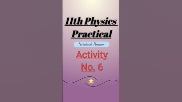 11th Physics Workbook Activity no. 6 | Maharashtra State Board#11th_Physics
