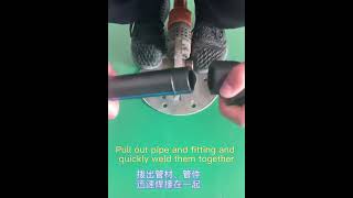 PE pipe and fitting Socket Fusion connection type demonstration