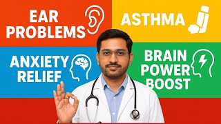 Ear Problems, Asthma, Anxiety Relief &amp; Brain Power Boost | Heart Health Booster | Dr. Sacchin #mudra