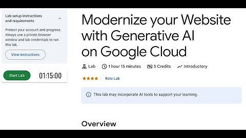 Website Modernization with Generative AI on Google Cloud