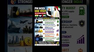 PM Modi UAE Visit: Big Deals in Oil, Defence & Investment 🇮🇳🇦🇪🔥 #pmmodi #indiauaedeal #finance #modi