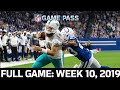 A Surprising Road Upset! Dolphins vs. Colts Week 10, 2019 FULL GAME