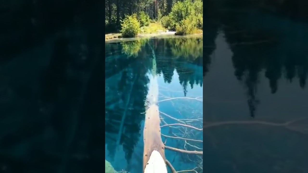 Chasing the clearest water at Mount Hood in Oregon. 