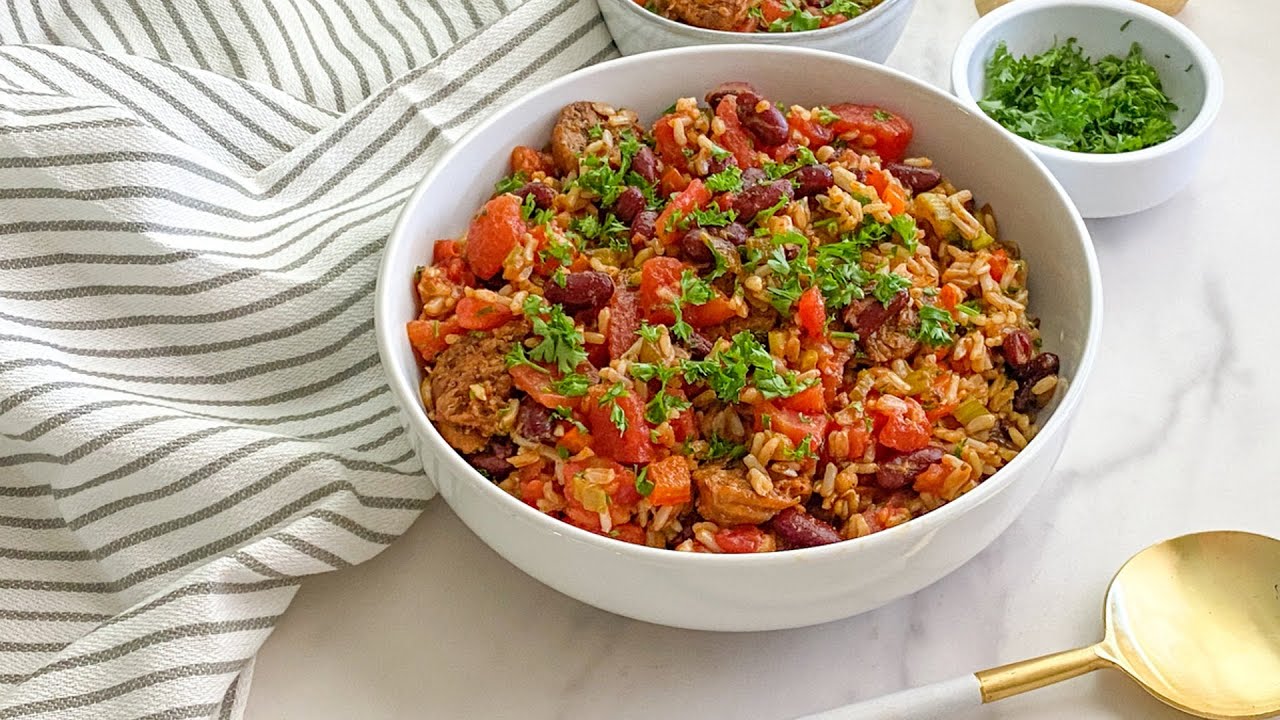 Spicy Vegan Jambalaya Recipe YouTube