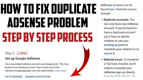 Duplicate Adsense Account Problem | Step 2 Error Setup Google Adsense