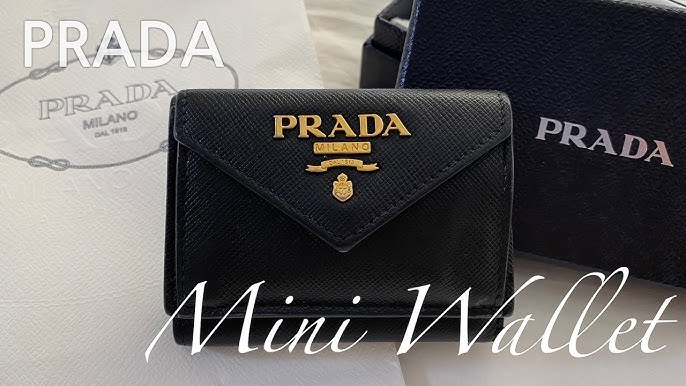 Prada small saffiano leather wallet / alabaster pink 🌸 (unboxing) 