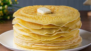 Pancakes according to the Old Recipe with yeast. Well Very Tasty Pancakes  Cooking at home