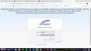 Skyward Login and Intro Quiz
