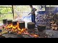 Wood Fired Broiled Chicken, Roasted Taro / 柴燒燜烤桶仔雞, 烤芋頭 - Taiwanese Street Food