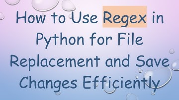 How to Use Regex in Python for File Replacement and Save Changes Efficiently